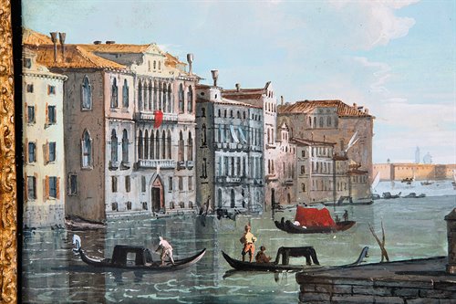 Paire de vues vénitiennes , fin du XVIIe siècle